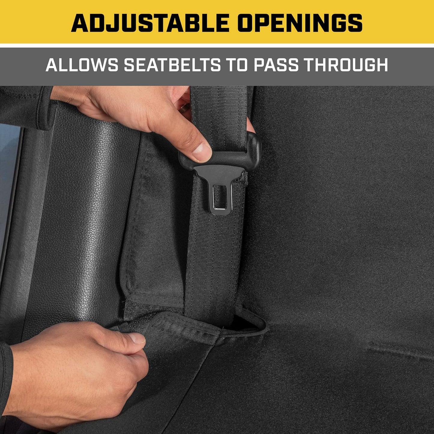 Protector de Asiento 58 "X 63" extraible, impermeable negro XL