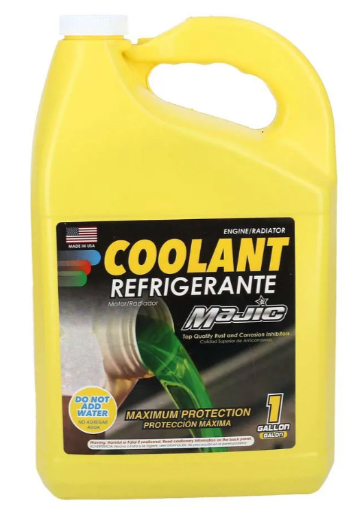 COOLANT Majic - VERDE Importado Americano - 1 Galón