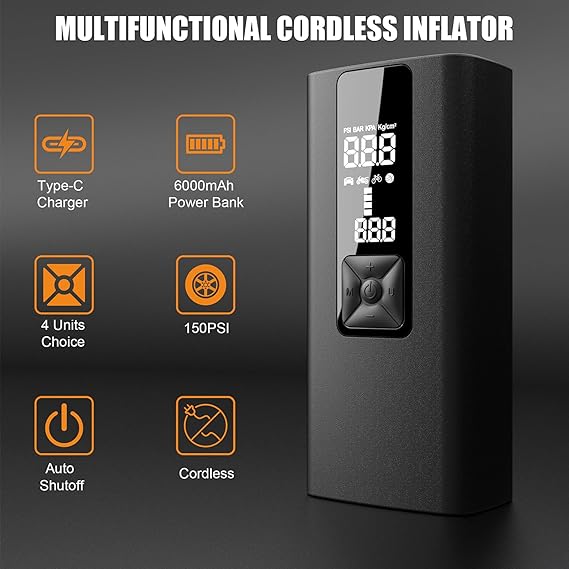 Inflador portátil de llantas