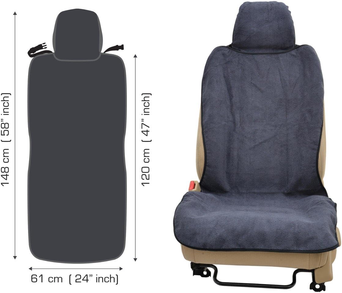 Funda para asiento contra el sudor, 1 pieza, Negro