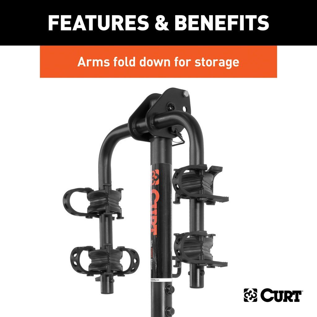 Soporte extendible para bicicletas - (2 BIicicletas, Vástago de 1-1 / 4 "O 2")