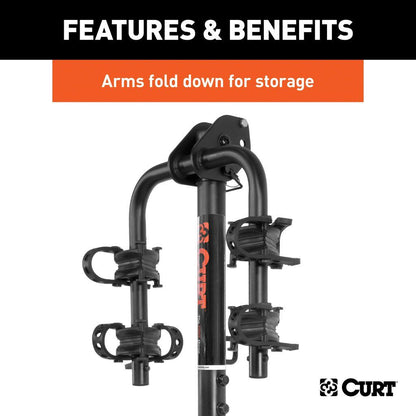 Soporte extendible para bicicletas - (2 BIicicletas, Vástago de 1-1 / 4 "O 2")