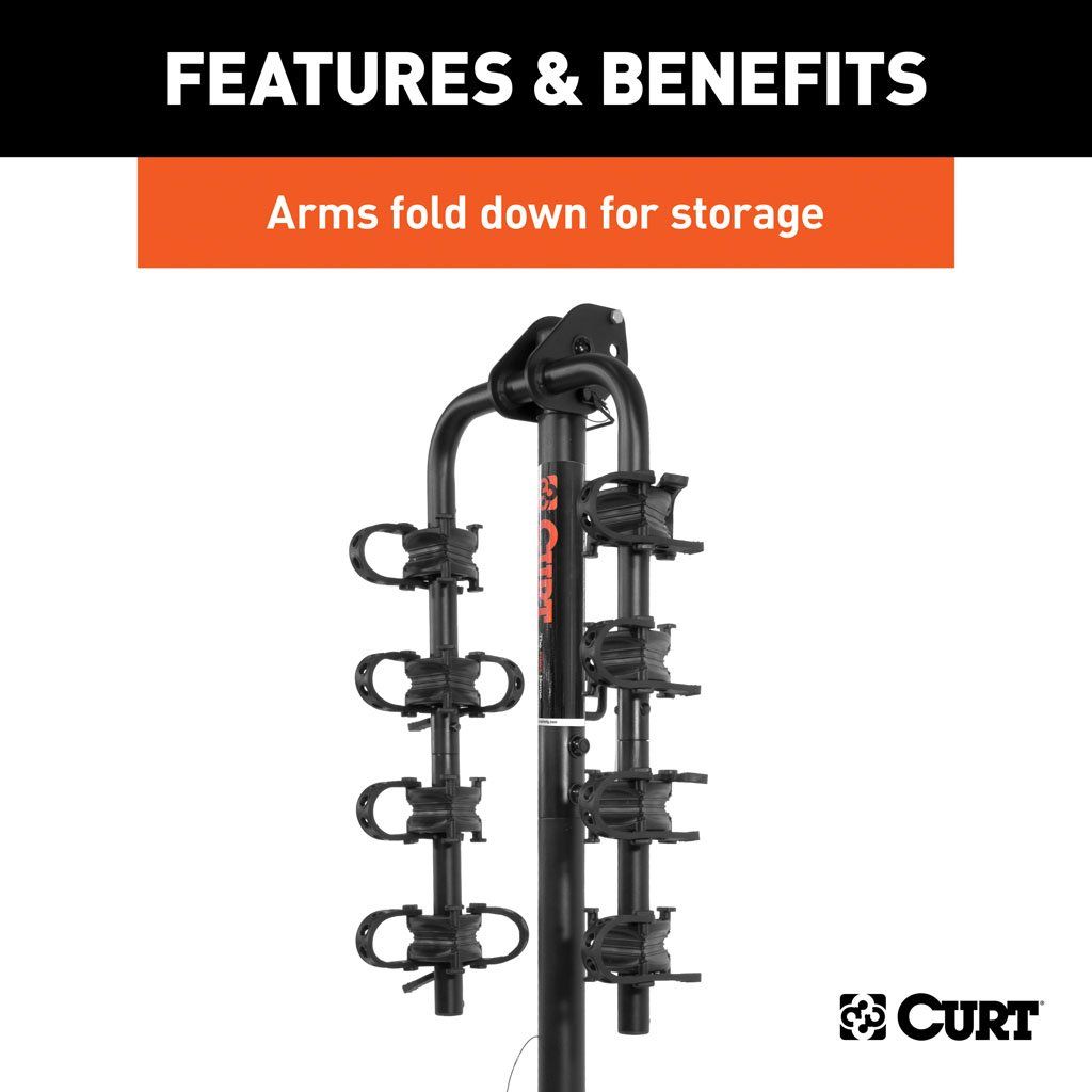 Soporte extendible para bicicletas  - (2 O 4 Bicicletas, Vástago de 1-1 / 4 "O 2")