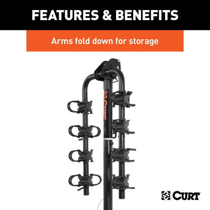 Soporte extendible para bicicletas  - (2 O 4 Bicicletas, Vástago de 1-1 / 4 "O 2")