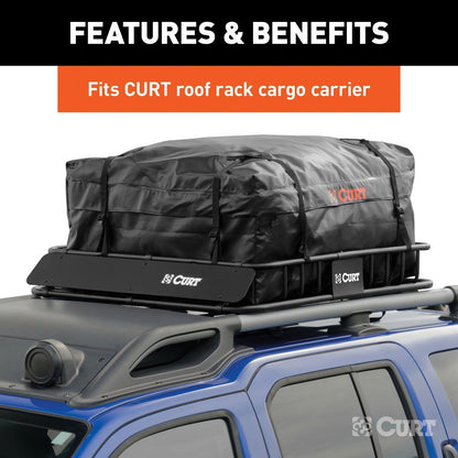 BOLSA DE CARGA PARA RACK DE TECHO DE VINILO RESISTENTE A LA CLIMA DE 38 "X 34" X 18 "