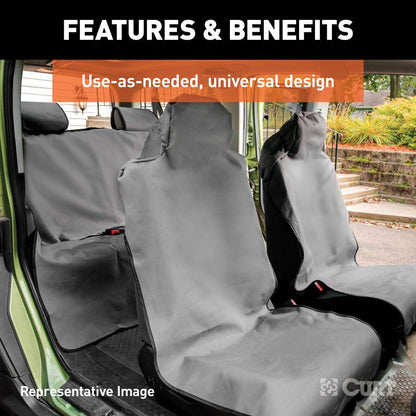 Protector de asiento 58 "X 23" cubierta de asiento negro impermeable