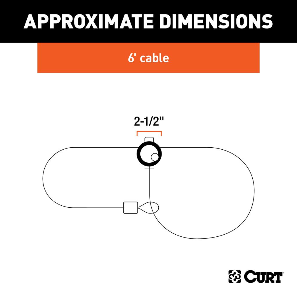 Candado de cable multiuso (Cable de 6 'X 3/8 ", para Biciletas