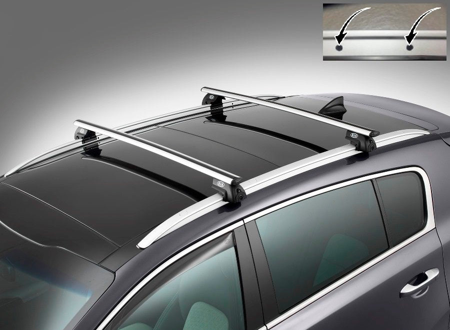 Barras transversales de aluminio original para KIA SPORTAGE (2016 en adelante)